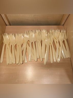 Vintage McDonald’s Plastic Disposable Forks Lot Of 50
